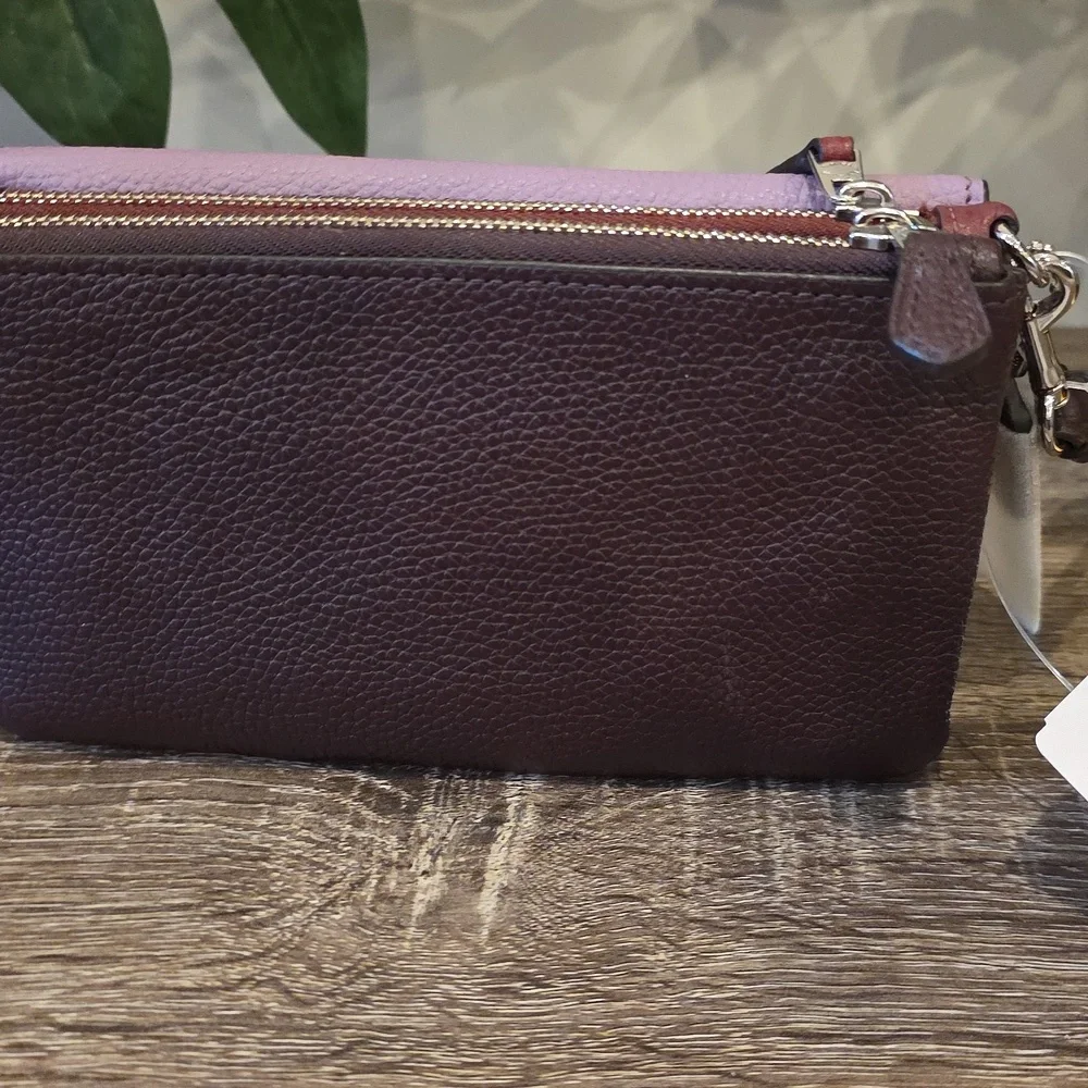 Coach Colorblock Triple Wristlet